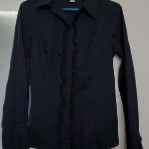 Ruffle button up blouse